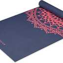 Gaiam Print Yoga Mat, Non Slip Exercise & Fitness Mat for All Types of Yoga, Pilates & Floor Exercises (Pink Marrakesh)