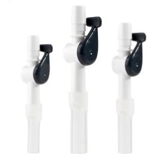 Ugo Catheter Valve (x4) - Urine Drainage Catheter Valves, Comfortable Easy to Use Lever Tap with Smooth Edges and Soft Silicone Tubing - an Effective Alternative to Leg Bags (Pack of 4)