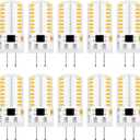 TIANZHILANSKY Pack 10 Mini G4 LED Bulb Dimmable 110V 120V 2.6W 280 Lumens 64pcs Silicone Lamp Equivalent to 20W Halogen Bulb Replacement Warm White 2700K-3200K 3000K Home Lighting