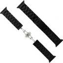 Compatible Apple Watch Band 42mm 44mm, Natural Handmade Wooden Replacement iWatch Series 4 3 2 1 Sports Strap Wristband - Link Remover as a Gift (Black, 42mm/44mm)