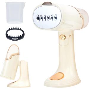 Garment Travel Steamer for Clothes Portable: Creamy White Clothing Steamer Handheld 1500W Hand Held Mini Steamer Fabric Shirt Plancha a Vapor para Ropa Home Dorm Room Travel Essentials Garment Travel Steamer for Clothes Portable: Creamy White Clothing Steamer Handheld 1500W Hand Held Mini Steamer Fabric Shirt Plancha a Vapor para Ropa Home Dorm Room Travel Essentials
