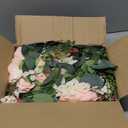 Lvydec 2 Pack Artificial Peony Flower Garland - 6ft Silk Peony Vine Willow Leaves and Eucalyptus Garland White Arch Flower Vine for Wedding Party Table Decoration (Pink)