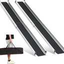 gardhom 1Pair 7FT Adjustable Wheelchair Ramp 84" L x 7.4" W Telescopic Ramps for Wheelchairs 600 lbs Portable Wheelchair Ramps for Steps Home Threshold Doorways Steps Stairs with Carrying Bag (7FT(can be used as 4FT or 7FT))
