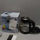 Hamilton Beach Double Wall 1.7L Electric Kettle, Water Boiler & Heater, Built-In Mesh Filter, Auto-Shutoff & Boil-Dry Protection, Cordless Serving, Variable LED Indicator, Glass (40850)