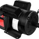 5HP Air Compressor Motor & Frame Farm Duty Motor, 1750 RPM Electric Motor 208-230V 28.5-27.0A,1-1/8" Shaft Diameter, 2.75" Shaft Length, CW/CCW 184T TEFC