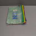 Kacctyen 12 Pcs Sunscreen Bag Clear Makeup Bag Beach Vacation Essentials Summer Pool Waterproof Toiletry Pouch Portable Preppy Letter Mesh Zipper Organizer for Women Family Travel Gifts(Blue,Sun)