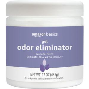 Amazon Basics Gel Odor Eliminator, Activated Charcoal, Lavender Scent, 17 Oz, 1-Pack