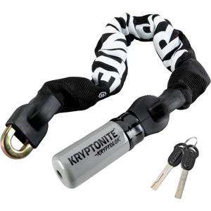 Kryptonite Kryptolok 955 Mini Bike Chain Lock, 1.8 Feet Long Heavy Duty Anti-Theft Sold Secure Gold Bicycle Chain Lock with Keys for Bike, Motorcycle, Scooter, Bicycle, Door, Gate, Fence