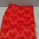 Valentines Tbale Runner 13x72 Inch Soft Plush Faux Fur Jacquard Red Heart Table Runner, Seasonal Kitchen Dining Table Valentine's Day Decoration for Home Party Decor ZR004A72