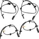 WMPHE 4 Pcs ABS Wheel Speed Sensor Compatible with Chevy Traverse 2009 to 2017, Buick Enclave 2008 to 2017, GMC Acadia 2007 to 2016, Saturn Outlook 2007 to 2010, Replacement for 22739728, 22739727