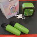 Mini Karaoke Machine for Kids, Portable Bluetooth Speaker with Wireless Microphones 2，Kids Music Player Toys for Girls and Boys,3,4, 5, 6, 7, 8+ Years Old, Teens Birthday (Green-Dinosaur)