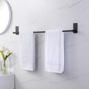 KES 30-Inch Towel Bar for Bathroom Self Adhesive Hand Towel Holder No Drill Wall Mounted SUS 304 Stainless Steel Matte Black, A7000S75B-BK