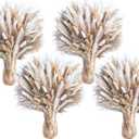 440PCS Natural Pampas Grass Mix Bouquet | Dried Pampas Bouquet for Wedding Boho Flowers Home Table Decor Desk Decor, Rustic Farmhouse Decor (440PCS)