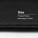 71inx71in Black Underfelt Carpet for Speaker, Sub Box Carpet, Auto, RV, Boat, Marine, Truck, Car Trunk Felt Fabric Material, Soft and Durable