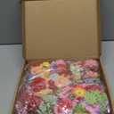 210 Pcs Mini Silk Flower Heads Small Fake Rose Daisy Faux Flowers Bulk for Crafts Artificial 3D Loose Fabric Flowers Heads Sunflower Bulk for Wedding Hair Cap Dresses Decorations (Bright Colors Mixed)