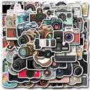 Camera Stickers 55PCS Photographer Photography Cameraman Waterproof Vinyl Decals for Water Bottles Cup Laptop Mobile Phone Skateboard Scrapbooking (Colour-A)