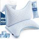 A-Pce Adjustable Pillow, Queen Size Set of 2 Bed Pillows for Sleeping, Luxury Shredded Memory Foam Pillows, Cooling Pillow for Side, Back, Stomach Sleepers, Firm Pillow for Hot Sleepers Neck Support