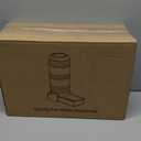 PAKEWAY Large Capacity Gravity Water Dispenser for Dogs, 2.3 Gallon Stainless Steel Pet Water Bowl for Medium & Large Pets, Low Refill Automatic Waterer with Filters