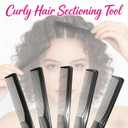 5 Pieces Pocket Comb  2-in-1 Cutting Comb, Fine Tooth Combs for Men & Women  Professional Black Barber Styling Tool for Detangling, Beard Grooming, and Wet Hair