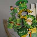 Sintuff 36 Pieces St. Patricks Day Decorations Wooden Shamrock Ornaments for Tree St Patricks Day Ornaments Irish Hanging Decorations for Party