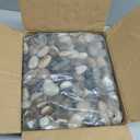 Pulovin 30 lbs River Rocks for Plants, 1-1/2 inch Decorative Garden Rocks Outdoor Landscaping, Large Polished Natural Stone for Walkways, Yard, Vases, Crafts