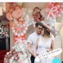 Soonlyn Pink Bow Balloon Arch Kit 13ft 12in, Pink White Balloons for Coquette Birthday Decorations Bow Party Decorations Bachelorette Baby Shower