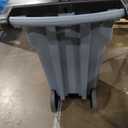 Rubbermaid Commercial Products Brute Rollout Trash Can, Gray, 65-Gallon