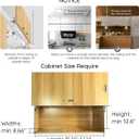 HOWHY Cabinet Door Hinges Vertical SwingLift Up,Hinges with Slow Closing