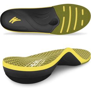 WalkHero Heavy Duty Arch Support Inserts,220+ lbs Plantar Fasciitis Insoles for Men Women,Pain Relief Orthotic Insert for Flat Feet,Standing All Day or Daily Walking Mens 11-11.5 | Womens 13-13.5