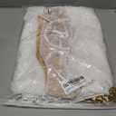 Women 2Pcs Lingerie Set Lace See-Through Sleeveless Camisoles High Waist Long Skirts with Chain Sleepwear (White, L)