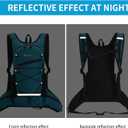 Hydration Backpack 18L with 2L Water Bladder Large Capacity & Lightweight Water Pack Backpack for Hiking,Cycling,Running (Dark blue 18L)