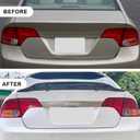 Gloss Black Rear Spoiler Wing Compatible with 2006-2011 8th Gen Honda Civic Sedan, High-Kick Trunk Spoiler Wing