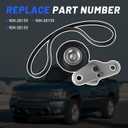 A/C Serpentine Drive Belt Tensioner Kit 90K-38159 Compatible with Cadillac Escalade 2002-2008, Chevrolet Avalanche 2002-2008, Express 2003-2008, Replace ACK040378HD