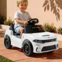 Licensed Dodge Electric Ride on Car for Toddlers Aged 1-3 w/Music & Horn