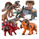 NIPLOOOW Big Dinosaur Toys for Kids 35, 7 Piece Realistic Soft Dinosaur Figures, Jumbo Dinosaur Toys for Kids 57, Dinosaur Party Favors, Birthday Gifts for Boys & Girls