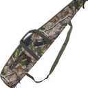 AUMTISC Soft Rifle Gun Case, 41/45/49 Inch Shotgun Carrying Bag for Scoped Rifles with Adjustable Shoulder Sling (44"-Fits Rifle Up To 41", Camo)