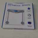  Etekcity Digital Body Weight Bathroom Scale, Large Blue LCD Backlight Display, High Precision Measurements,6mm Tempered Glass, 400 Pounds 