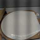 Bemis 500EC Durable Wood Toilet Seat with Easy Clean Hinges, Made in USA, Round, Biscuit