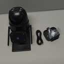 COOAU Solar Security Cameras Wireless Outdoor  Low-Light Rechargeable, Easy to Install, 2K 360 Camera for Home Security, Surveillance Cam with AI Smart Detection, Color Night Vision, IP66, Alexa (Black)