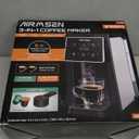 AIRMSEN Grind & Brew Coffee Maker with Built-in Grinder - Single-Serve Machine Compatible with K-Cup Pods & Ground Coffee, 1000W Fast 6-14oz Brew, Descaling Alert, Touchscreen & 50oz Removable Tank