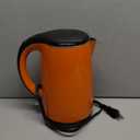 Secura Original Stainless Steel Double Wall Electric Water Kettle 1.8 Quart with Auto Shut-Off & Boil-Dry Protection, Orange SWK-1701DO/HB-3227B Size 1.7L