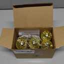 BBTO LED Disco Ball String Light Battery Powered Mirror Balls Ornaments for Outside Backyard Porch 70s 80s Disco Party Supplies(1.57 Inch, Gold)