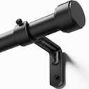 YaFex Heavy Duty Curtain Rods 60-120 Inch, Upgraded 1 Inch 2X Longer Rod Sections, 30" Extra Long Adjustable Range Curtain Rod for Windows for Living Room, Bedroom Modern Design & Easy Installation