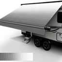 Dulepax RV Awning Fabric Replacement (13'2" Fabric) Heavy Duty 18.5oz Vinyl Camper Awning Replacement, UV-Resistant, Weatherproof Universal Fade Gray Outdoor Canopy for RV, Motorhome, Trailer