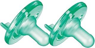 Philips AVENT Soothie Pacifier, Green, 0-3 Months, 2 Count, (2Pack)