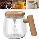 Self Stirring Mug, Electric Mixing Cup Lightweight Self Stirring Coffee Mug Electric High Speed Mixing Cup For Stir Mixed Drink Office Milk Protein for Office Home 400ml (Clear)