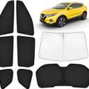KUST Car Window Shades for Nissan Rogue 2014-2020 (Not for Rogue Sport) Windshield Sun Shade Side Window Cover UV Block Privacy Protection Rogue Accessories for Camping Blackout Rear Back Full 8PCS