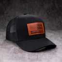 The Dogfather Trucker Hat for Men, Best Dog Dad Gifts, Adjustable Mesh Back Baseball Cap, Idea (Black)