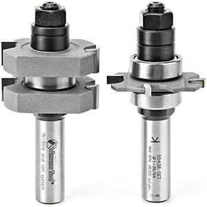 Amana Tool - 55438 Carbide Tipped Adjustable Mission Style Straight Instile & Rail Syste