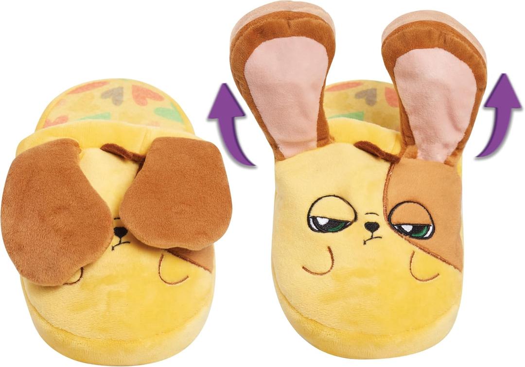 2 x Flipeez Slippers, Puppy, Medium, Youth Sizes 1-3.5